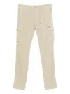 Mason's Drawstring Cargo-pocket Trousers In Neutral