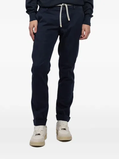 Mason's Drawstring-fastening Trousers In Blue