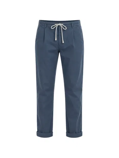 Mason's Drawstring Trousers In Blue