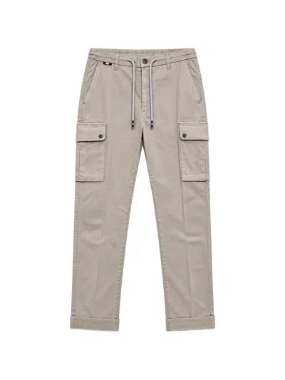 Mason's Drawstring-waist Cargo Pants In Brown