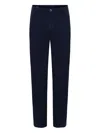 Mason's Flat-front Trousers In Blue