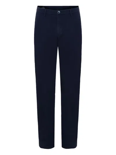 Mason's Flat-front Trousers In Blue