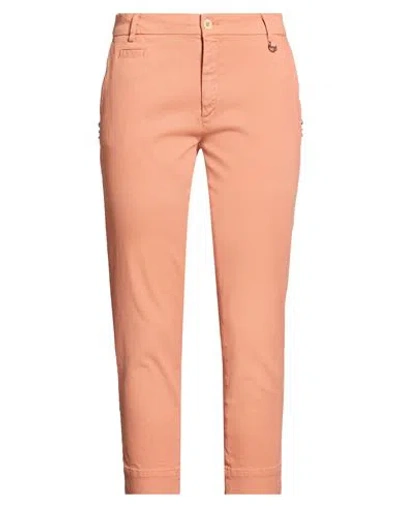 Mason's Icon Woman Pants Apricot Size 8 Cotton, Lyocell, Elastane In Orange