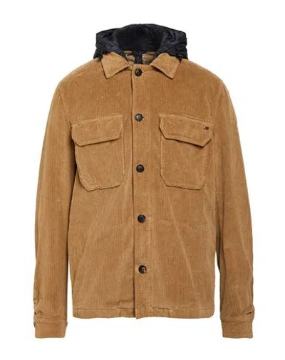 Mason's Man Jacket Camel Size 42 Cotton, Modal, Elastane In Brown