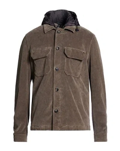 Mason's Man Jacket Taupe Size 36 Cotton, Modal, Elastane In Gray