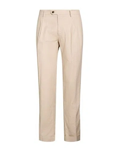 Mason's Man Pants Beige Size 32 Linen, Cotton, Elastane In Neutral