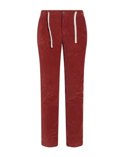 Mason's Man Pants Brick Size 30 Cotton, Elastane In Burgundy