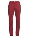 Mason's Man Pants Brick Size 38 Modal, Cotton, Elastane In Red