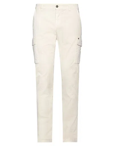 Mason's Man Pants Cream Size 28 Cotton, Elastane In White