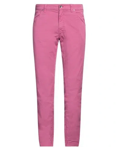 Mason's Man Pants Fuchsia Size 40 Cotton, Elastane In Pink
