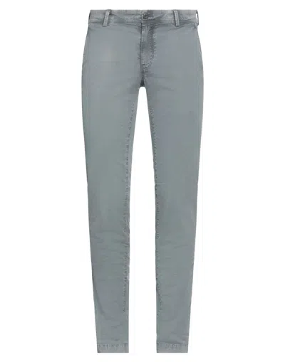 MASON'S MASON'S MAN PANTS GREY SIZE 38 COTTON, ELASTANE