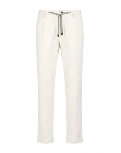 Mason's Man Pants Ivory Size 38 Polyester, Viscose, Polyamide, Elastane In White