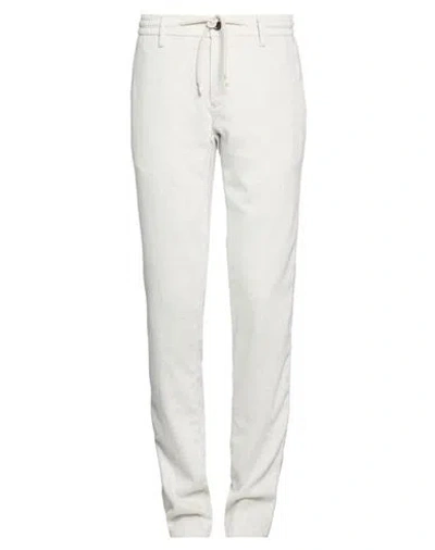 Mason's Man Pants Light Grey Size 38 Wool, Viscose, Polyester, Cotton In White