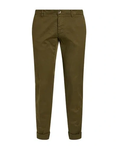 Mason's Man Pants Military Green Size 34 Cotton, Elastane