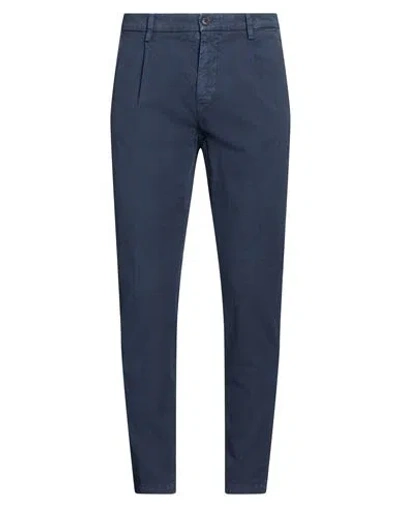 Mason's Man Pants Navy Size 28 Cotton, Elastane In Animal Print