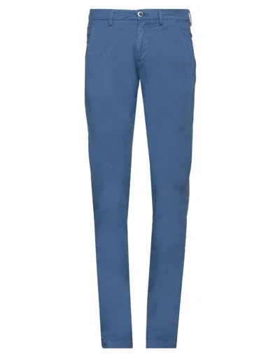 Mason's Man Pants Navy Blue Size 40 Linen, Cotton, Elastane