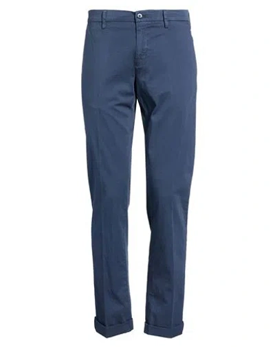 Mason's Man Pants Navy Size 30 Cotton, Elastane In Blue