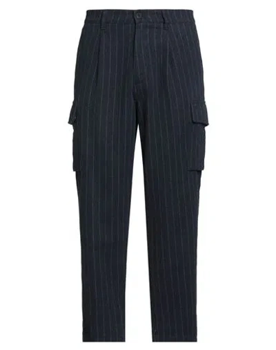 Mason's Man Pants Navy Size 36 Cotton, Polyamide In Blue