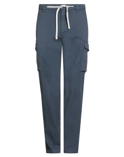 Mason's Man Pants Navy Size 38 Cotton, Elastane In Blue