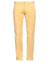 Mason's Man Pants Pastel Yellow Size 42 Cotton, Elastane