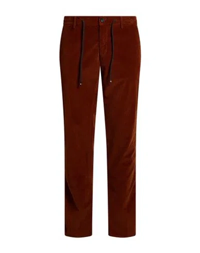 Mason's Man Pants Rust Size 36 Cotton, Lyocell, Elastane In Burgundy