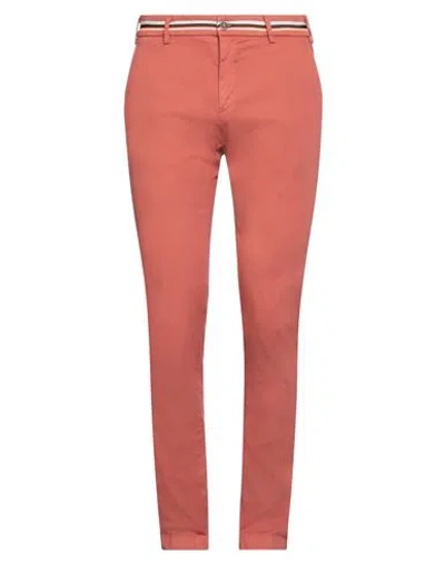 Mason's Man Pants Rust Size 30 Cotton, Elastane In Red