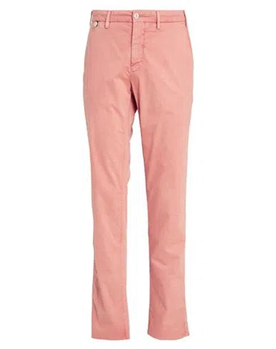 Mason's Man Pants Salmon Pink Size 36 Cotton, Elastane