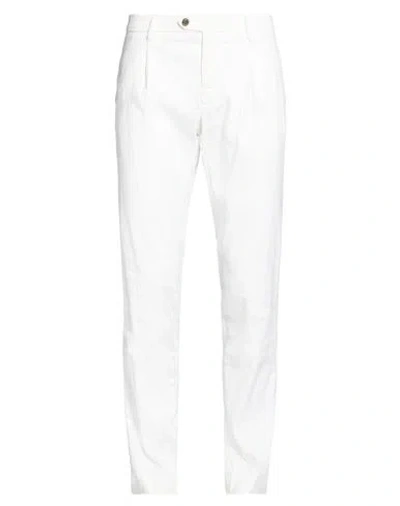 Mason's Man Pants White Size 32 Linen, Cotton, Elastane
