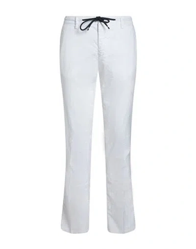 Mason's Man Pants White Size 38 Linen, Cotton, Elastane In Gray