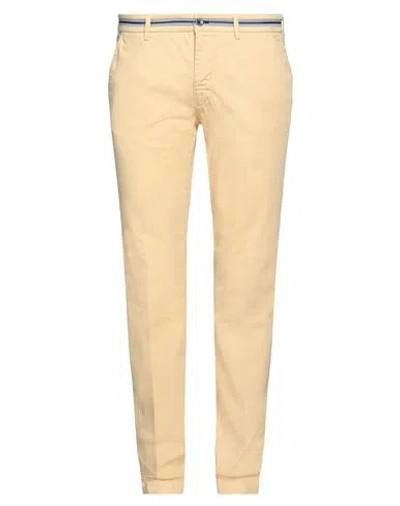 Mason's Man Pants Yellow Size 38 Cotton, Elastane