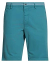 Mason's Man Shorts & Bermuda Shorts Deep Teal Size 40 Cotton, Elastane In Green