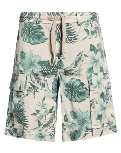Mason's Man Shorts & Bermuda Shorts Green Size 38 Cotton, Elastane