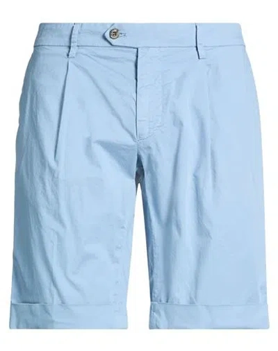 Mason's Man Shorts & Bermuda Shorts Light Blue Size 40 Cotton, Elastane