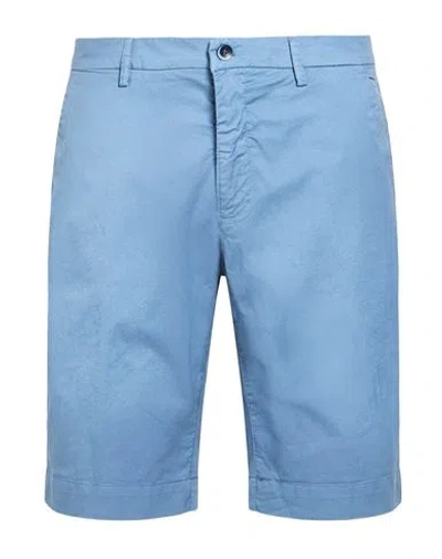 Mason's Man Shorts & Bermuda Shorts Slate Blue Size 34 Cotton, Elastane