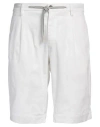 Mason's Man Shorts & Bermuda Shorts White Size 28 Cotton, Elastane In White