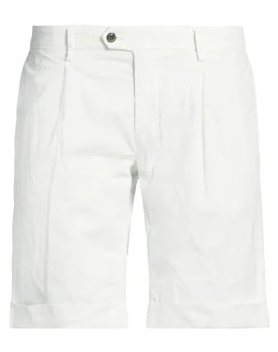 Mason's Man Shorts & Bermuda Shorts White Size 38 Cotton, Elastane