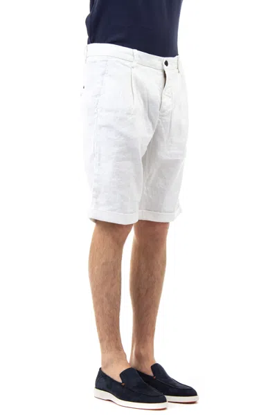 Mason's Amalfi Lightweight Linen-cotton Shorts In White
