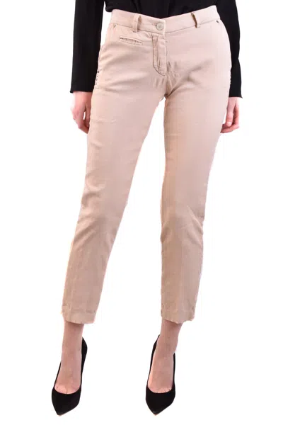 Mason's Trousers Beige In Pink