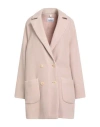 Mason's Woman Coat Beige Size 6 Virgin Wool, Polyamide