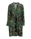 Mason's Woman Mini Dress Green Size 6 Viscose In Green