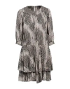 Mason's Woman Mini Dress Sand Size 8 Rayon In Beige