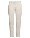 Mason's Woman Pants Beige Size 6 Cotton, Elastane In White