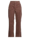 Mason's Woman Pants Brick Size 8 Cotton, Elastane In Brown
