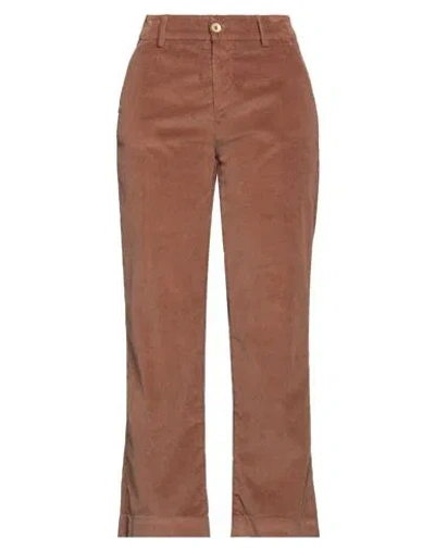 Mason's Woman Pants Brown Size 12 Cotton, Pes - Polyethersulfone, Elastane