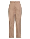 Mason's Woman Pants Camel Size 2 Lyocell, Cotton In Brown