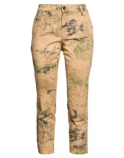 Mason's Woman Pants Camel Size 6 Cotton, Elastane In Brown