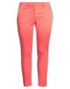 Mason's Woman Pants Coral Size 10 Cotton, Polyester, Elastane In Red