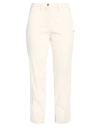 Mason's Woman Pants Cream Size 14 Cotton, Polyester, Elastane In White