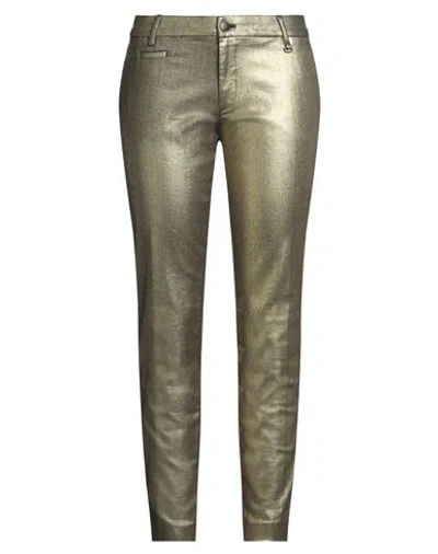 Mason's Woman Pants Gold Size 6 Cotton, Polyester, Elastane