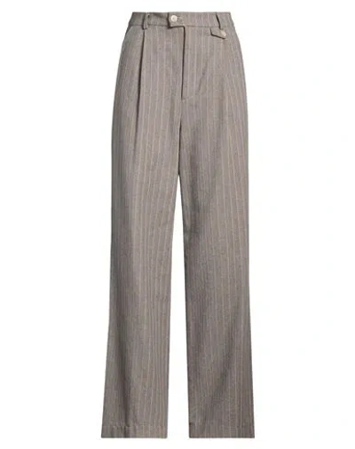 Mason's Woman Pants Grey Size 10 Cotton, Polyester, Acrylic In Gray